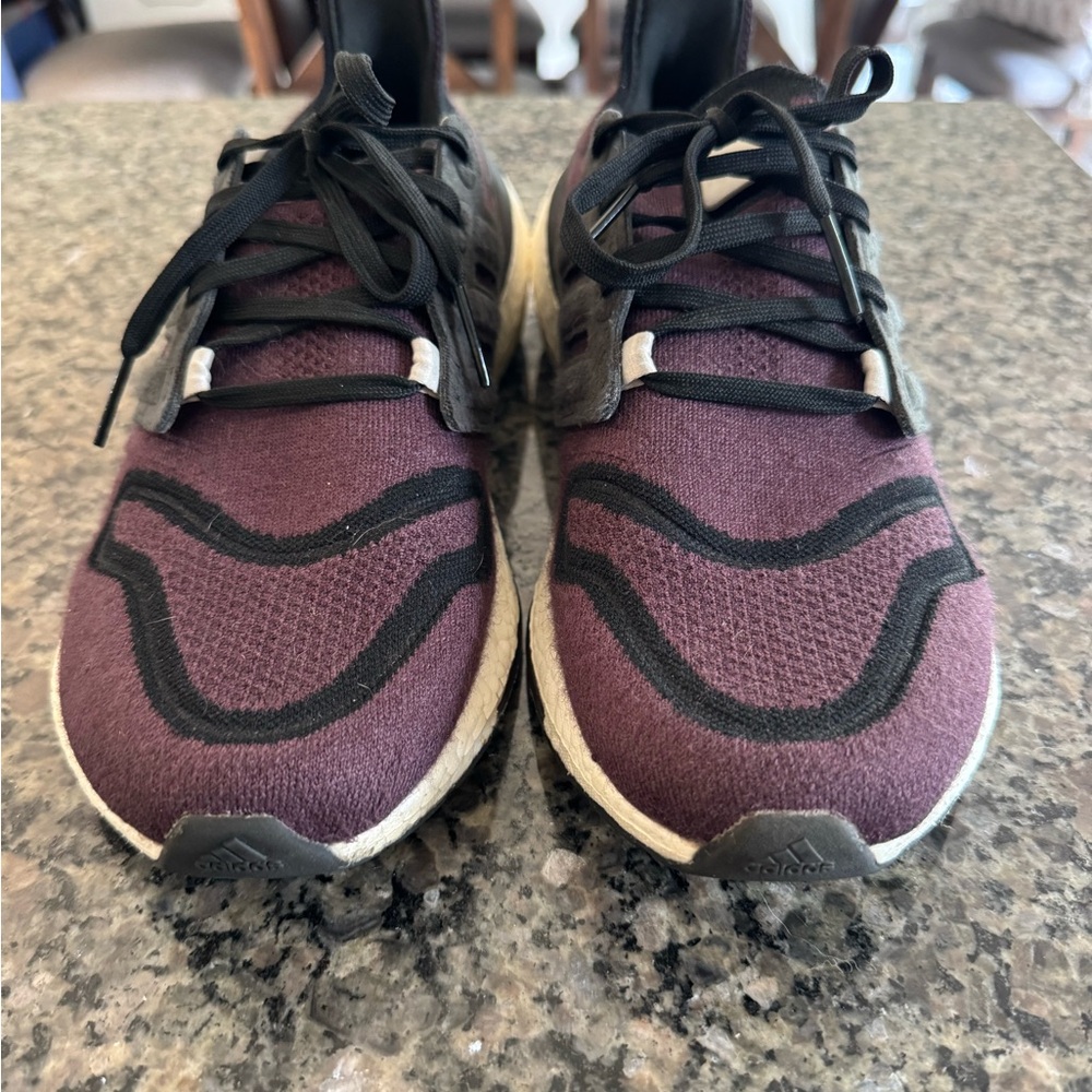 Adidas Maroon and Black Sneakers